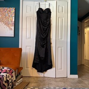Boubou Black Corset Full Length Prom Dress